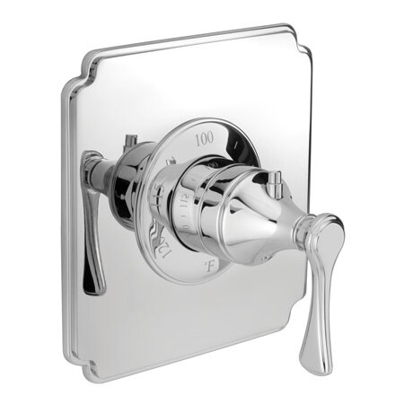 Newport Brass 3/4" Square Thermostatic Trim Plate With Handle in Polished Chrome 3-2534TS/26